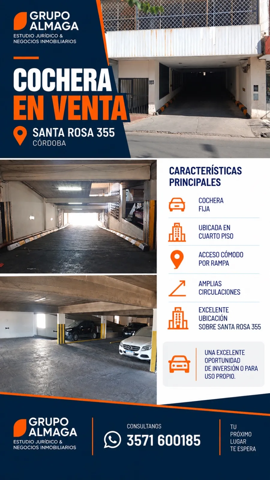 COCHERA EN PLENO CENTRO