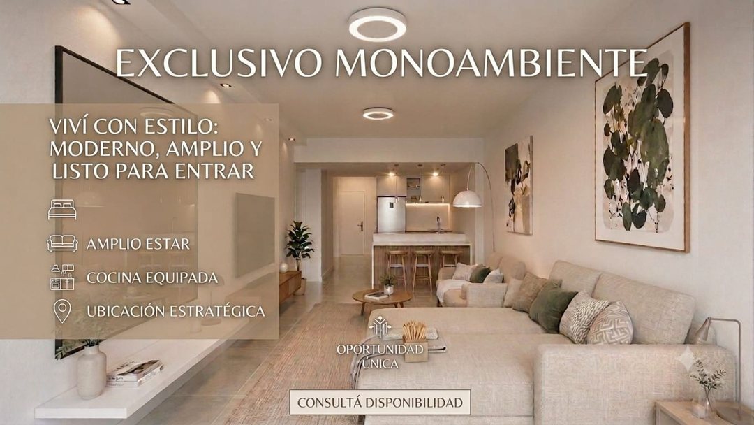 VENTA MONOAMBIENTE A ESTRENAR PALERMO HOLLIWOOD