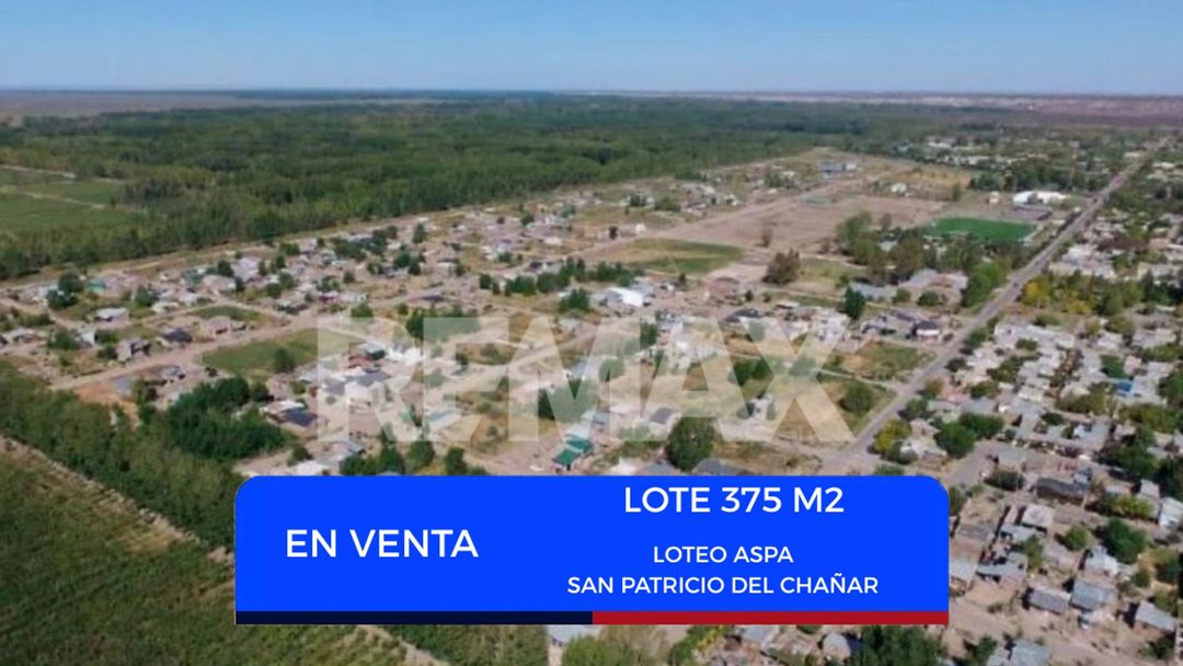 EN VENTA LOTE ASPA | SAN PATRICIO DEL CHAÑAR