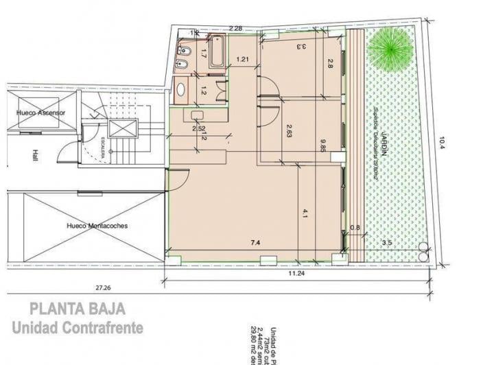 Departamento · 103m² · 3 Ambientes