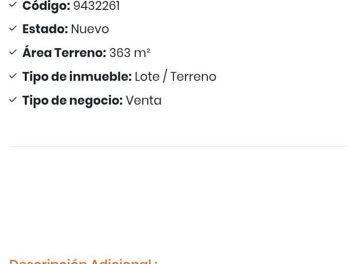 Terreno · 100m² · 4 Ambientes