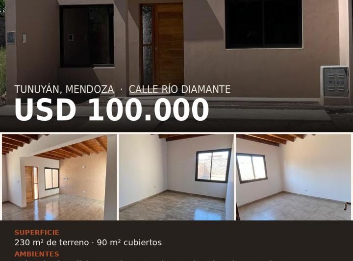Casa · 90m² · 2 Dormitorios · 1 Cochera