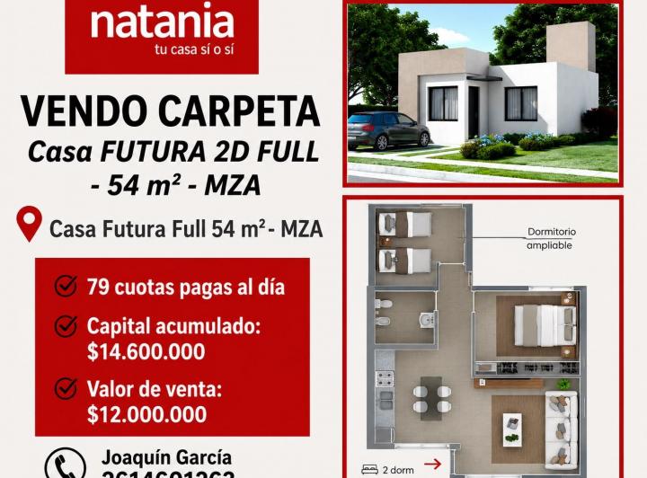 Casa · 54m² · 2 Dormitorios