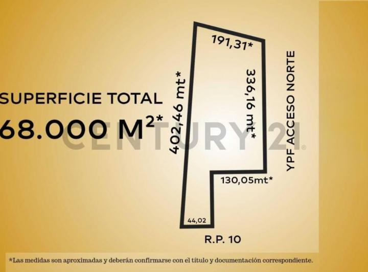 Terreno · 68000m²