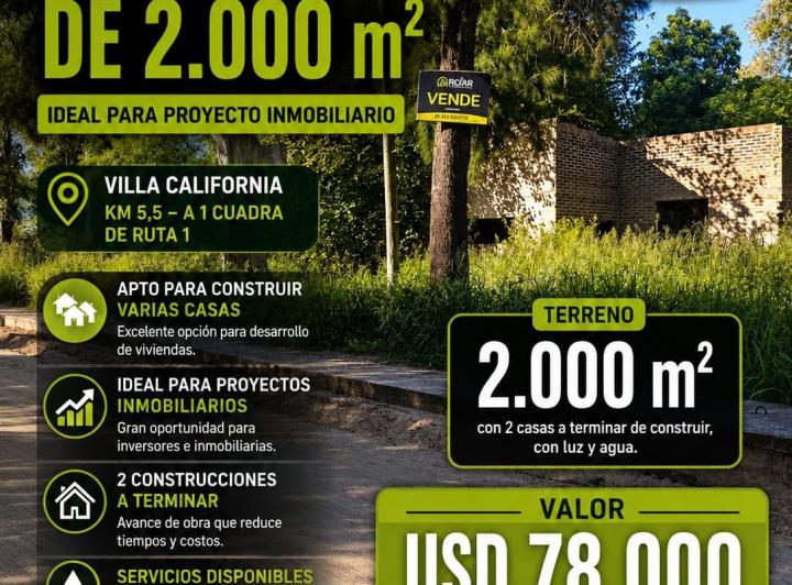 Terreno · 2000m²