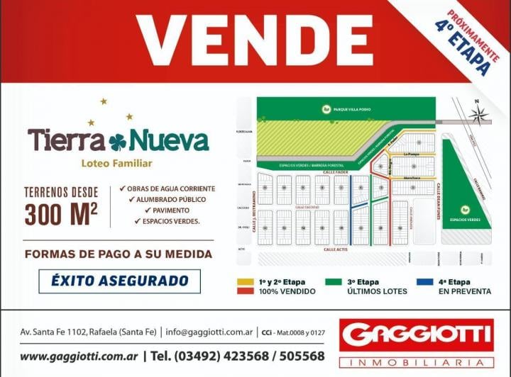 Terreno · 300m²