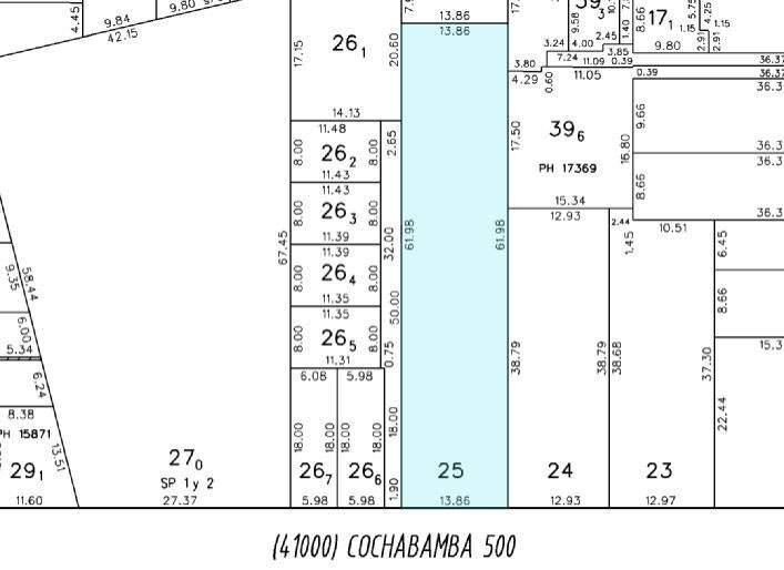 Terreno · 870m² · 1 Ambiente