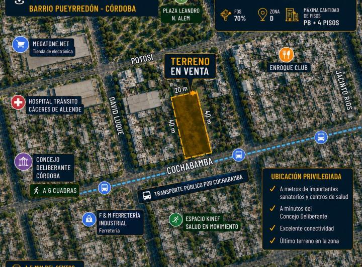 Terreno · 800m²