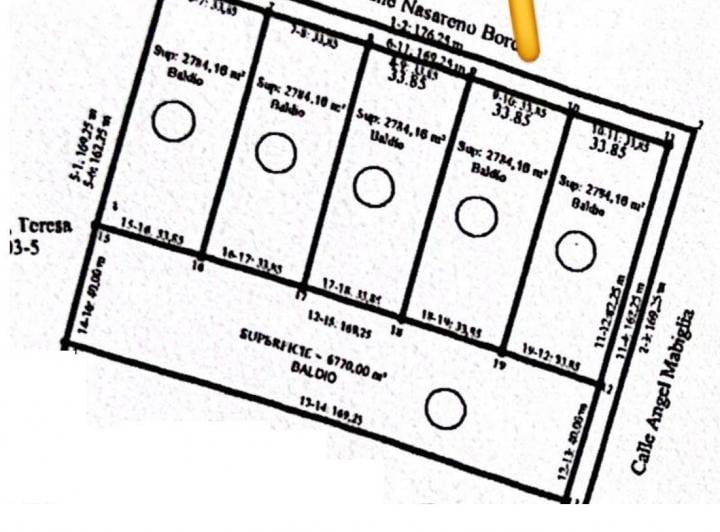 Terreno · 2784m²