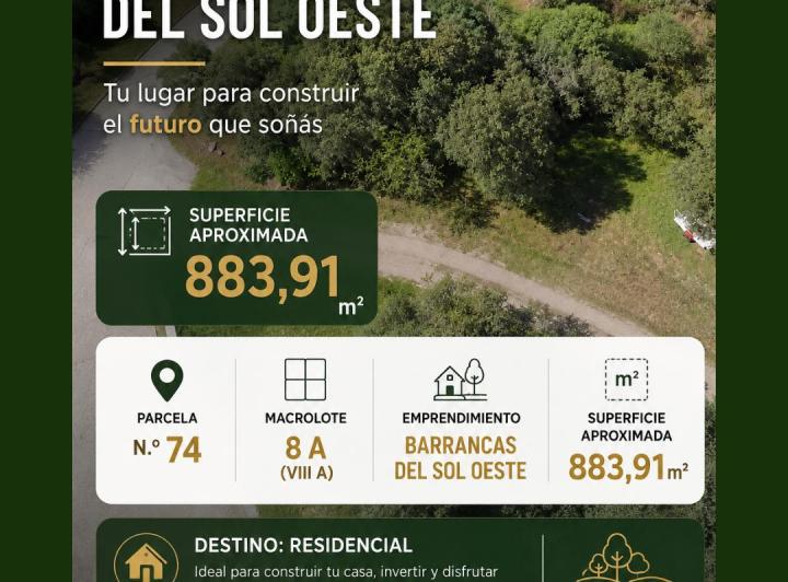 Terreno · 883m²