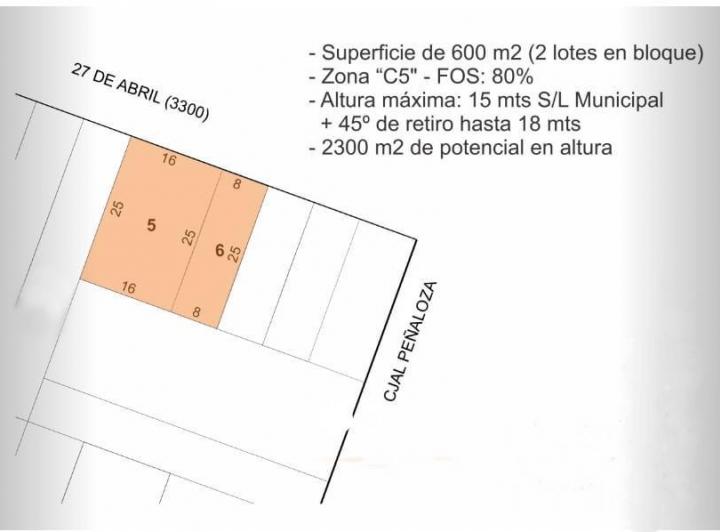 Terreno · 600m²