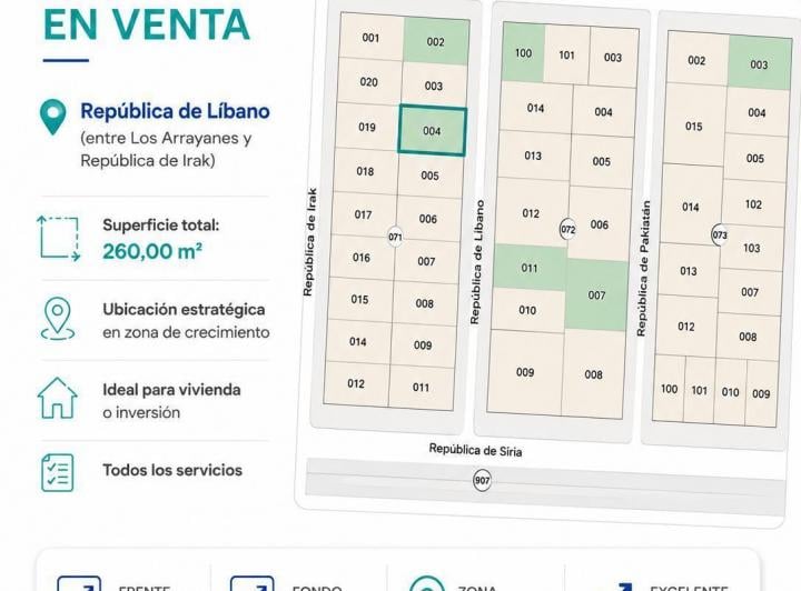 Terreno · 260m²