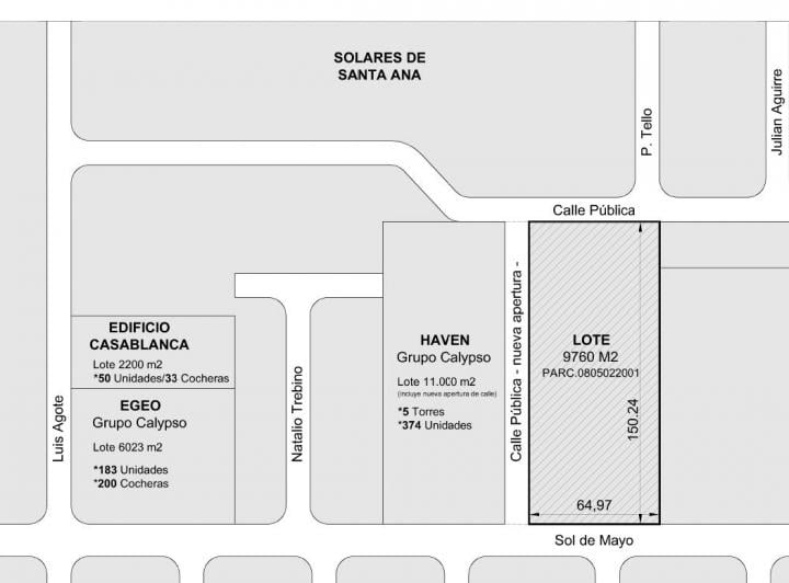 Terreno · 9700m²