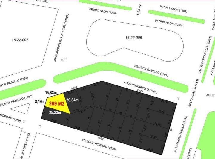 Terreno · 270m² · 1 Ambiente