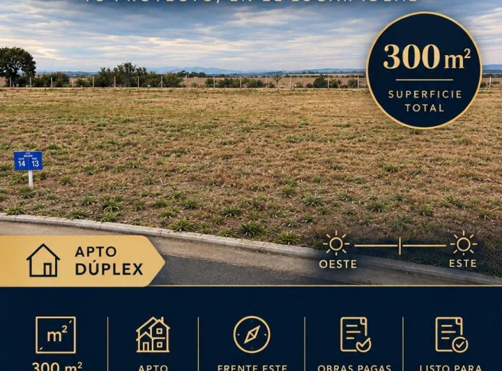 Terreno · 300m²