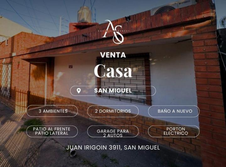 Casa · 75m² · 3 Ambientes · 1 Cochera