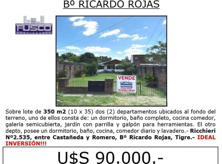 Casa · 90m² · 1 Ambiente