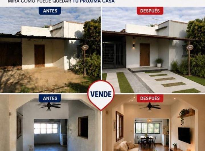 Casa · 80m² · 3 Ambientes · 2 Cocheras