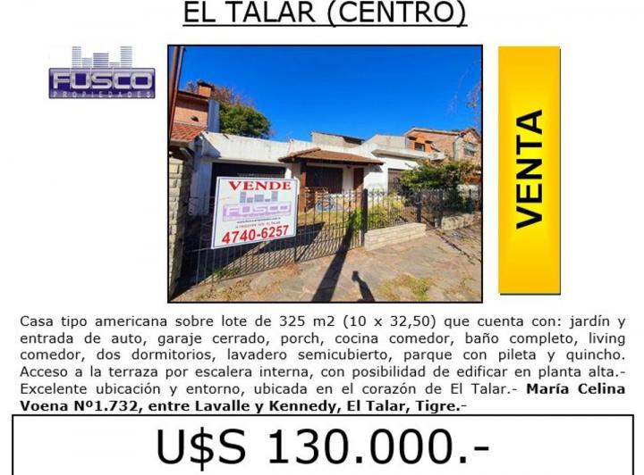 Casa · 140m² · 4 Ambientes · 1 Cochera