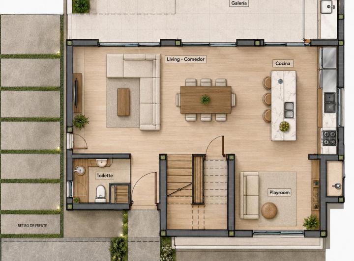 Casa · 149m² · 4 Ambientes · 2 Cocheras