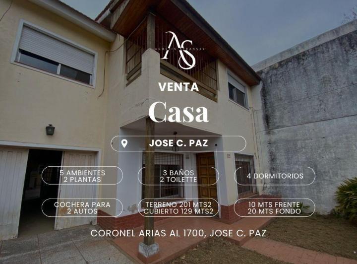 Casa · 68m² · 5 Ambientes · 2 Cocheras