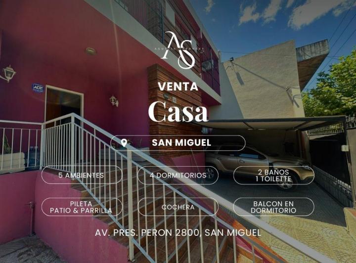 Casa · 205m² · 5 Ambientes · 1 Cochera