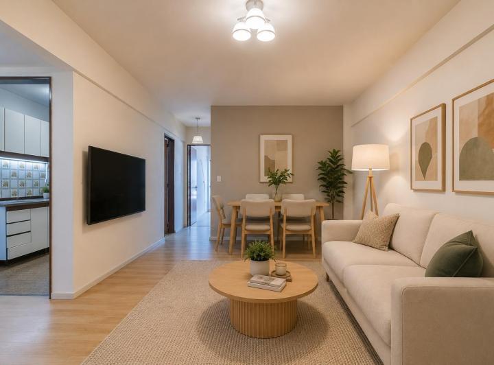 Departamento · 46m² · 2 Ambientes · 1 Cochera