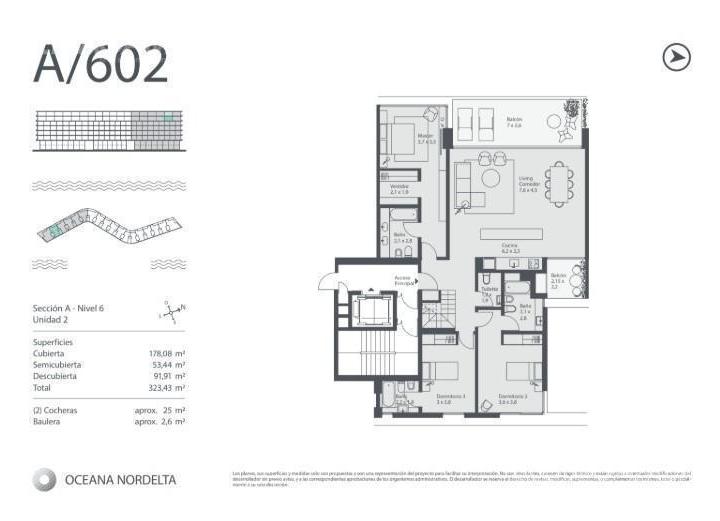 Departamento · 118m² · 5 Ambientes · 1 Cochera