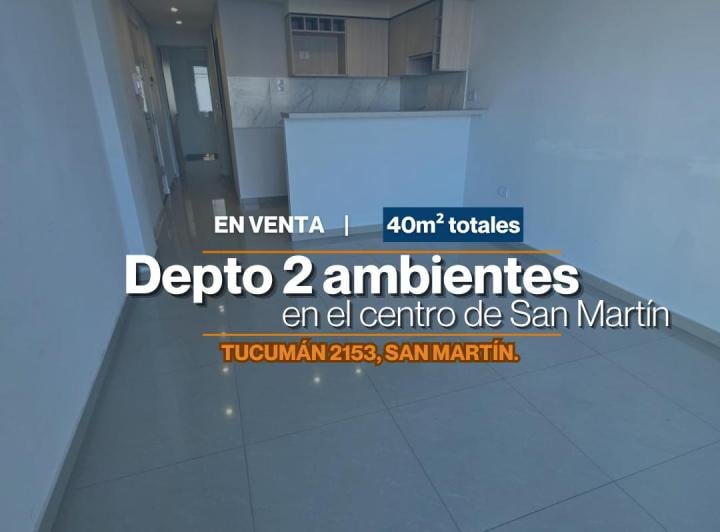 Departamento · 40m² · 2 Ambientes