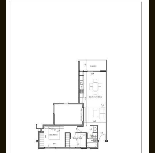 Departamento · 57m² · 2 Ambientes