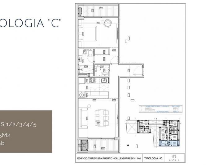 Departamento · 64m² · 2 Ambientes