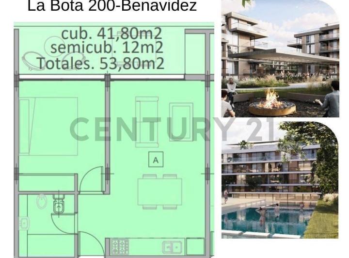Departamento · 42m² · 2 Ambientes · 1 Cochera