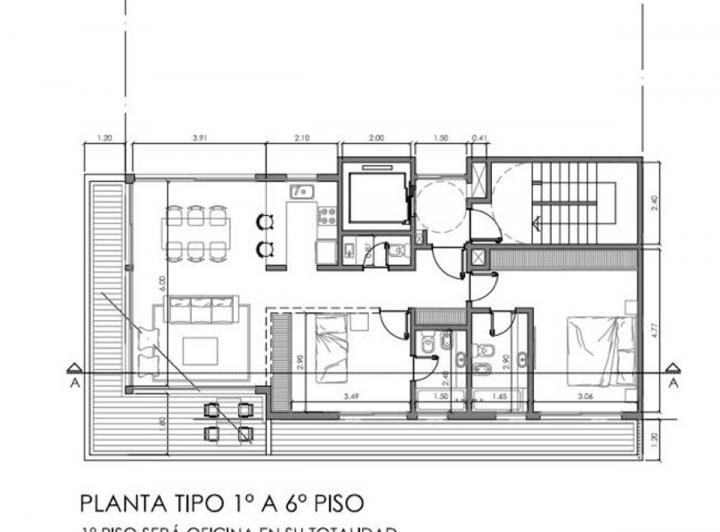 Departamento · 87m² · 3 Ambientes · 1 Cochera