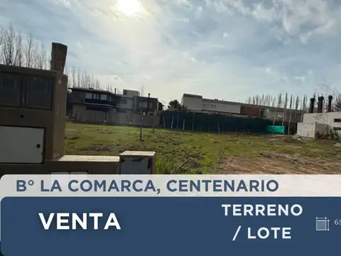 Lote en venta, b° la comarca, centenario.
