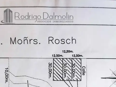 Vendo. lotes sobre av. mons. rosch. concordia, er.-