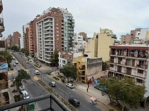 Depto externo dos dormitios con balcon