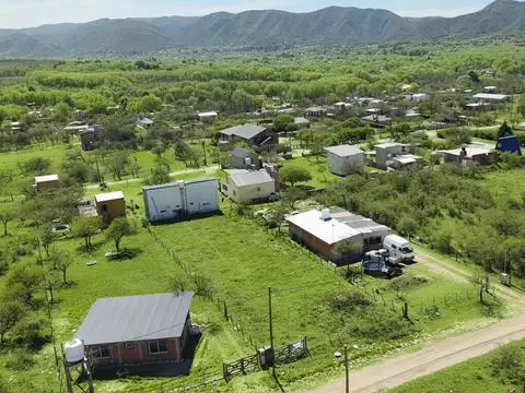 Lote con vista, servicios conectados y plano de proyecto de casa aprobado! b° quinto loteo, calamuchita.
