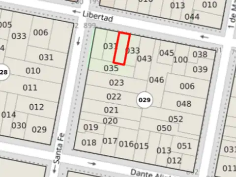 Venta terreno barrio sarmiento