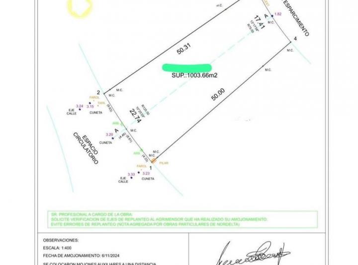 Terreno · 1003m²