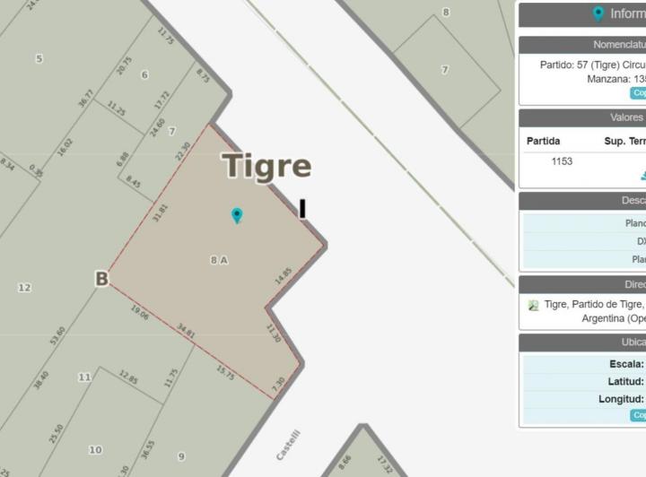 Terreno · 831m²