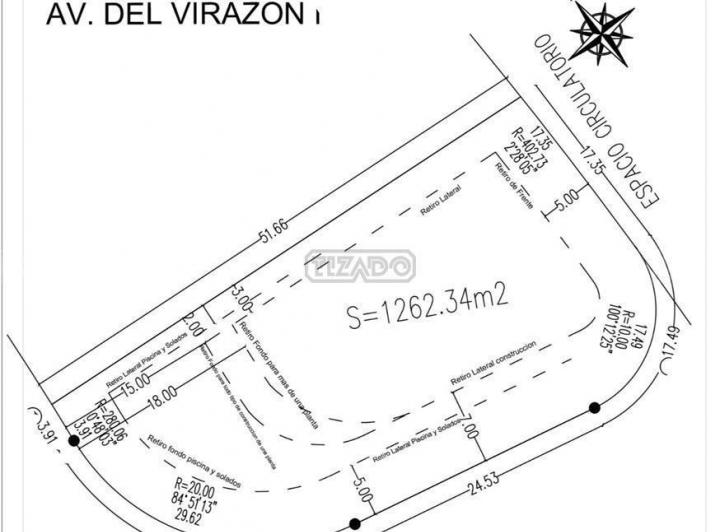 Terreno · 1262m²