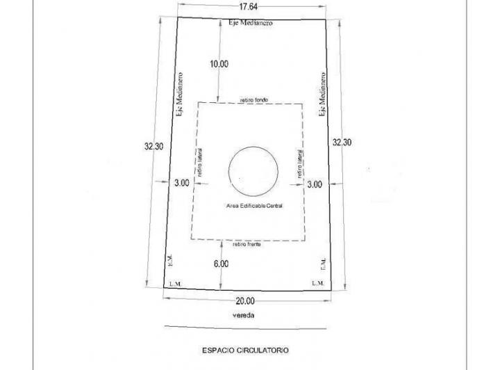Terreno · 608m²