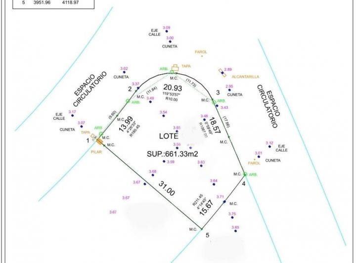 Terreno · 661m²