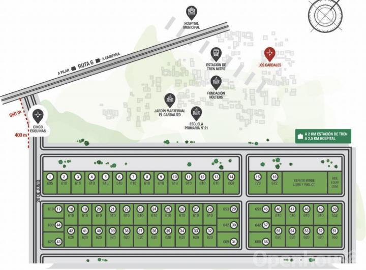 Terreno · 610m²