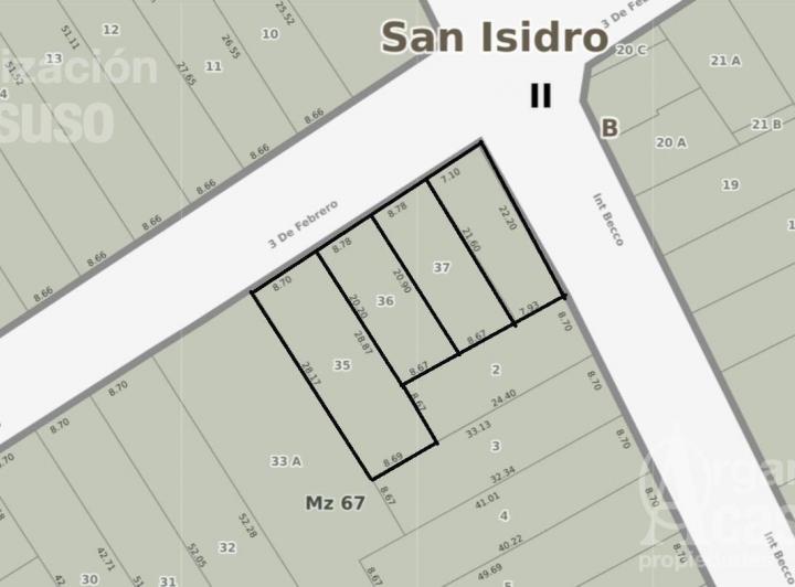 Terreno · 851m²