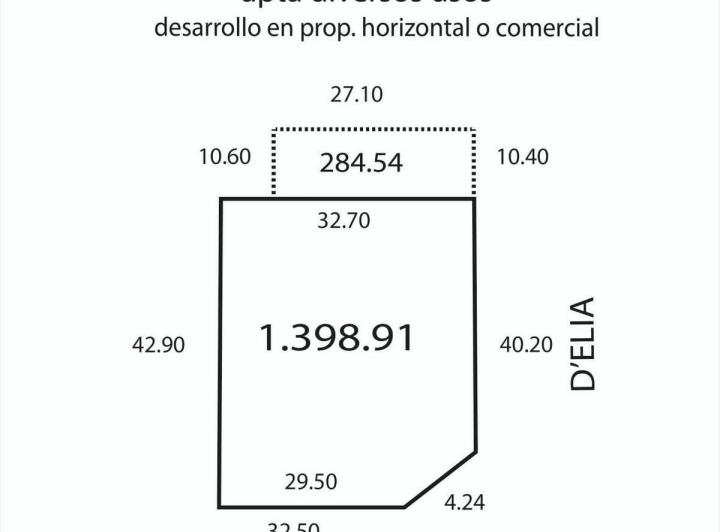 Terreno · 284m²