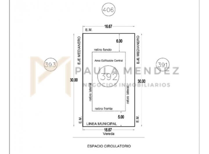 Terreno · 500m²