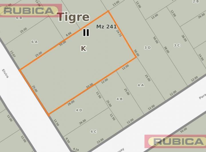 Terreno · 1250m²