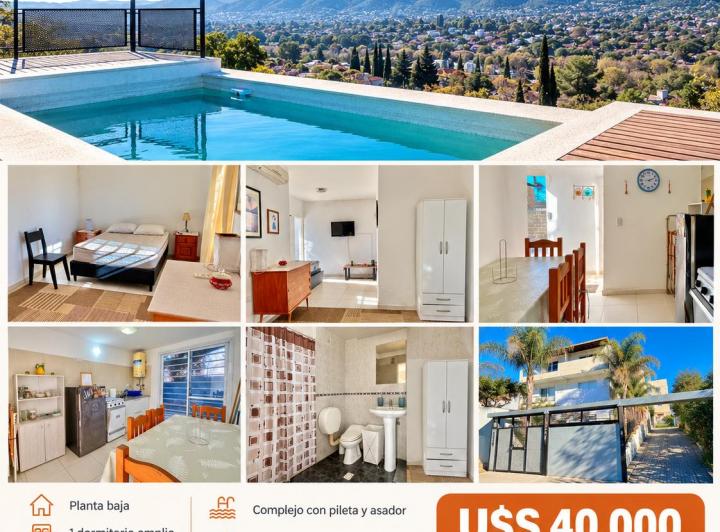 Departamento · 39m² · 3 Ambientes · 1 Cochera