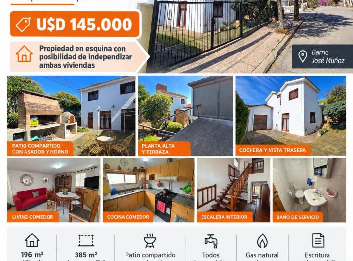Casa · 196m² · 10 Ambientes · 2 Cocheras